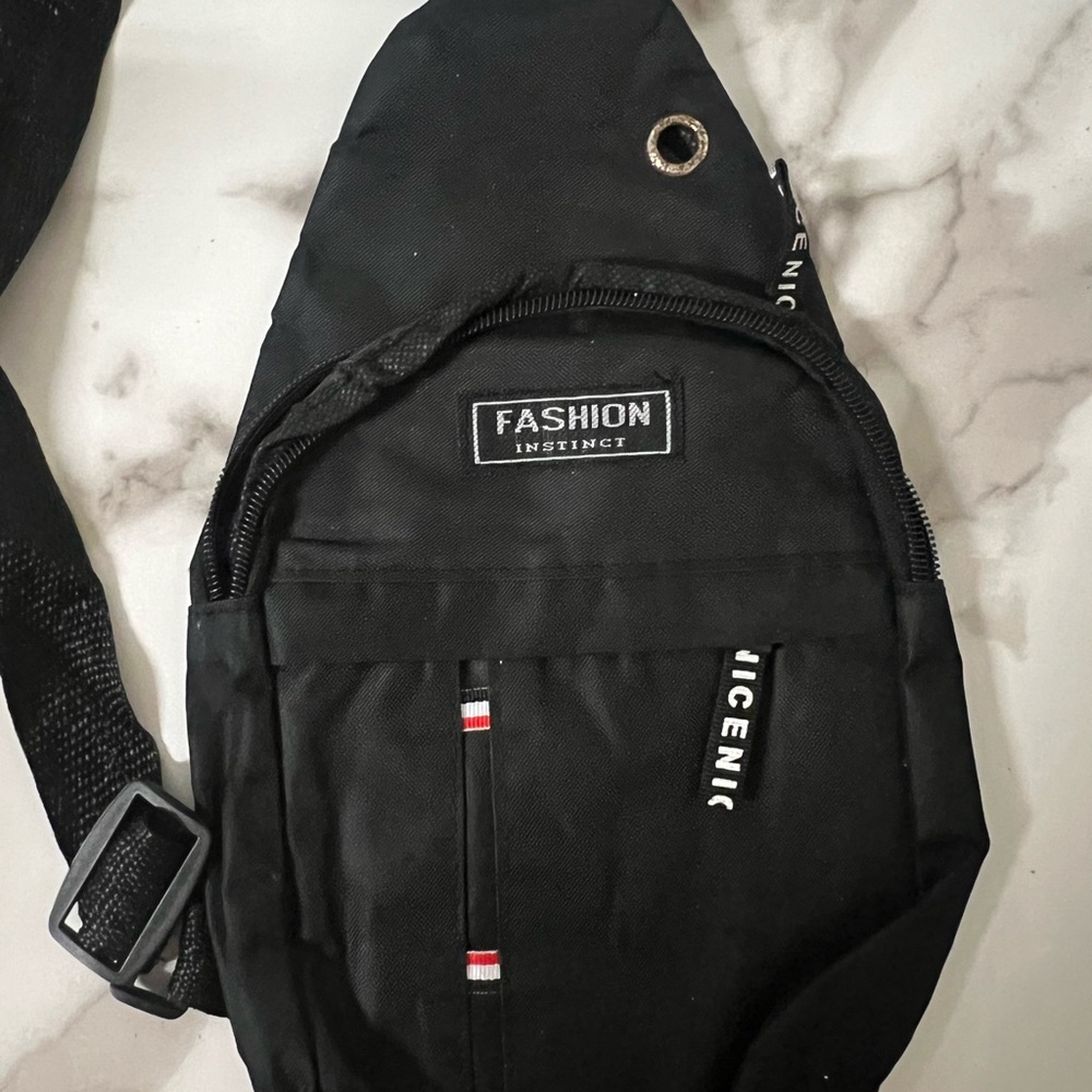 Black Men's Sling Bag